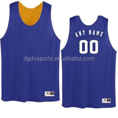 China Digital Antibacterial Printing Sublimation Reversible Basketball Tank Top Basketball Tops Basketball Uniform for sale