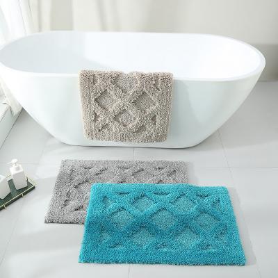 China New 2023 Washable High Quality Simple Retro Solid Color Bathroom Anti Slip Home Carpet for sale