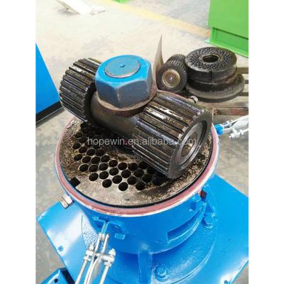 China Biomass energy industry bamboo straw biochar extruder, horizontal flat die mold wood pellet machine for sale