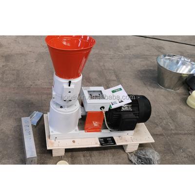 China Poultry Farm Small Mini Flat Die Model Electric Animal Feed Pellet Machine 220V for sale