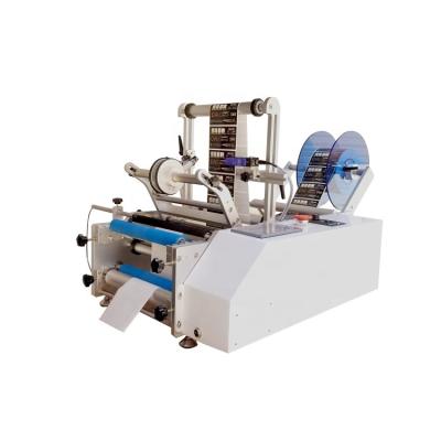 China Food Best Selling Manual Semi-automatic Desktop Round Bottle Labeling Machine for sale