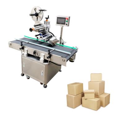 China Food Factory Price Carton Automatic Box Adhesive Flat Label Applicator Machine for sale