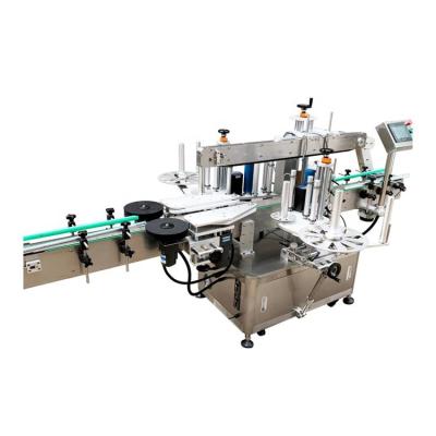 China Automatic Tied Food Label Double Sided Labeling Machine For Flat Sticker for sale