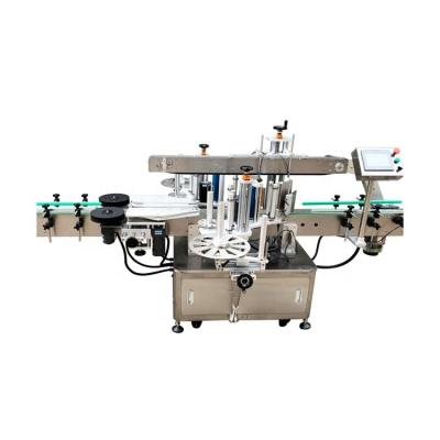 China Custom High Quality Automatic Flat Double Sides Labler Round Bottle Food Side Labeling Machine for sale