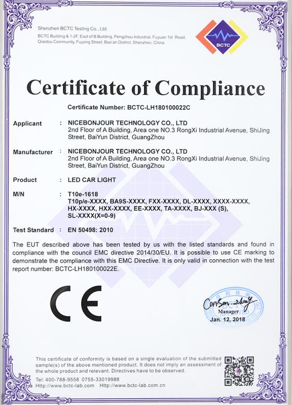 CE - Guangzhou Bonjour Technology Co., Ltd.