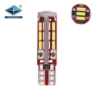 China Auto Car Led Lamp Canbus 4014 27SMD Warm White 168 Canbus Lighting System 194 W5W T10 Led for sale