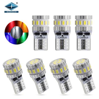 China Led Canbus Bulb Auto Canbus 3014 Plate Light W5W 194 T10 168 Led White Bulb for sale