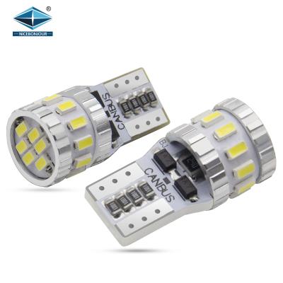 China Canbus T10 System 3014 18SMD Amber No Polarity W5W Auto Lighting Red White Indicator Light Led for sale