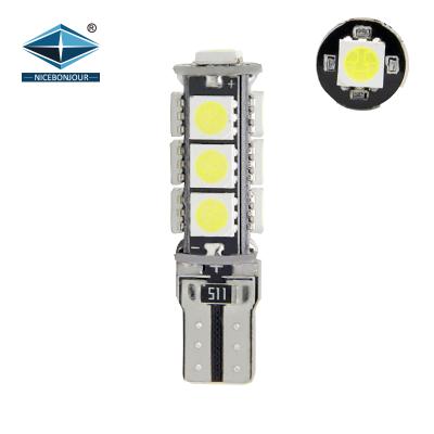 China High Quality Canbus LED T10 Width 5050 Canbus 194 13 SMD Car Interior Lights W5W 12V LED Lamp For Automobile for sale