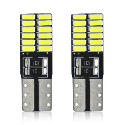 China Best Selling Car 24SMD Interior Light 4014 Car Light Bulbs T10 LED Width W5w for sale