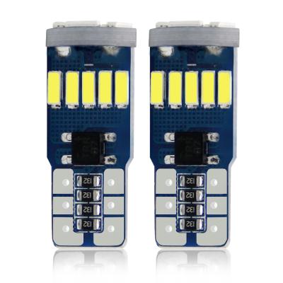 China Hot sale LED T10 W5W 194 auto lamps high power LED 4014 4014 24smd T10 LED canbus interior light for car for sale