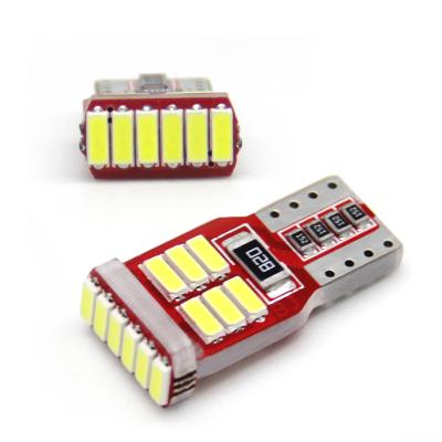 China auto lamp bulb 4014 18smd led canbus t10 car accessories L 23mm/0.91in* W 12mm/0.47in for sale