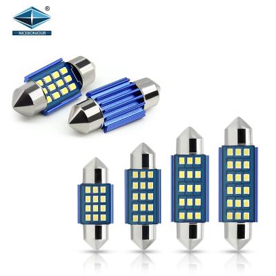 China High quality c5w auto bulb canbus led 2016 canbus festoon 12SMD led 31mm 36mm 39mm 41mm car interior led light for sale