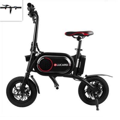 China Aluminum alloy Alucard electric bike motorcycle 12 inch folding pocket electric ebike bicycle electric bicycle for sale