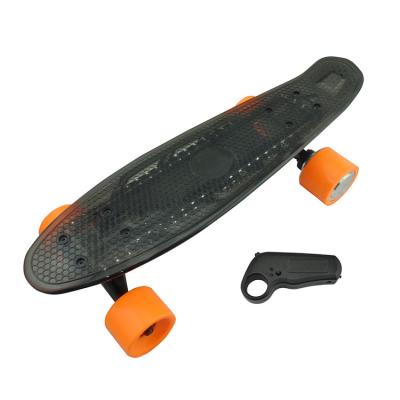 China Custom Mini Electric Four Wheels Carbon Fiber Led e Skateboard 3.5 Inch for sale