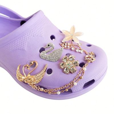 China Wholesale Custom Clog Charm PVC 3D Shoe Flower Letter Tags Ornaments Accessories Cool Luxury Nurse Garden Clogs Shoes Charms Decorations for sale