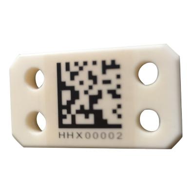 China High& Low temperature resistanceacid ceramic barcode tags UV protection industrial nitrogen gas cylinder used for tracking for sale