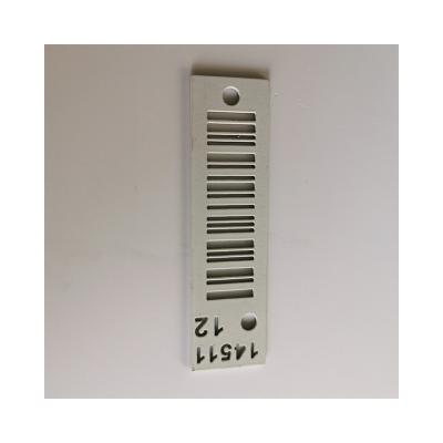 China High& Low Temperature Resistance Customized Serial Number Qr Code Labels Asset Label Metal Permanent Printed Aluminum Barcode Label for sale