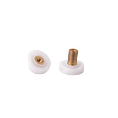 China Modern Brass POM PA Shaft Shower Door Wheels for sale