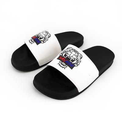 China Lightweight custom print slide sandal, single slide sandal, custom logo slide sandal for sale