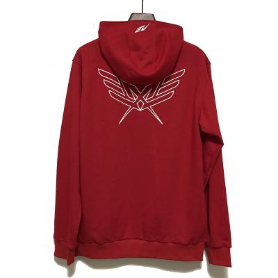 China Custom cotton anti-pilling anti-pilling red hoodies, red tracksuit with print logo for sale