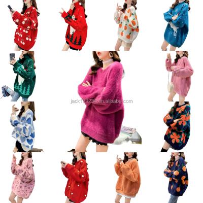 China Factory Directly Main Breathable High Quality Supply 2022 Computer Knitted Plus Size Pullover Women's Sweaters for sale