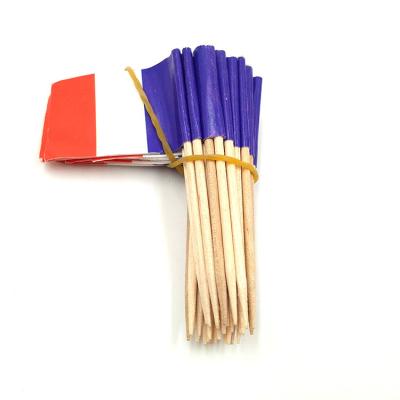 China Disposable promotional disposable fruit picks cocktail cake cocktail biodegradable bamboo decorative stick for sale