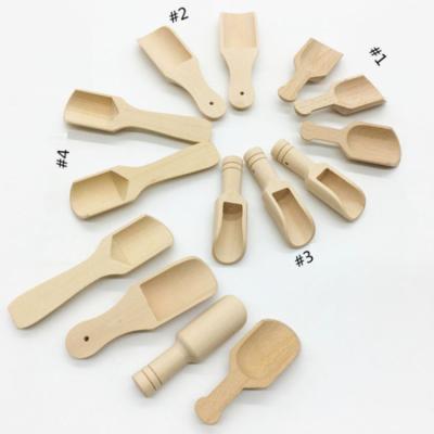 China 4 Kinds Wooden Doser Salt Sugar Spice Viable High Quality Wooden Spoon for sale