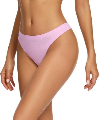 China Women's Breathable Hot Seamless Thong Selling Solid Color Briefs Wholesale Women's Panties for sale