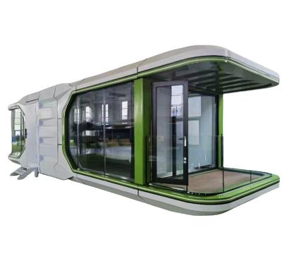 China Modern oem modular prefab c70 airship tiny prefabricated  mobile commercial Hangfa space capsule homestay container house e7 for sale