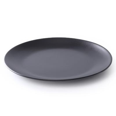 China Sustainable Chinese factories supply melamine plates, steak plates, pizza plates, black plates blank melamine plate for sale