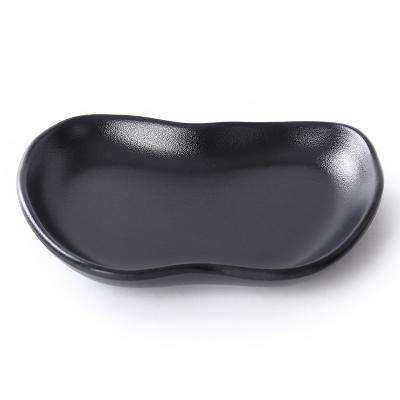 China Sustainable China factory supplies 100% melamine tableware apple shape Japanese sushi sauce dipping sauce small plate blank melamine plate for sale