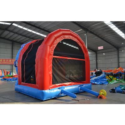 China PVC Rainbow Bouncer Toddler House Amusement Park Ferris Wheel Pastel Inflatable Trampoline Mini White Rainbow Bouncer For Kids for sale