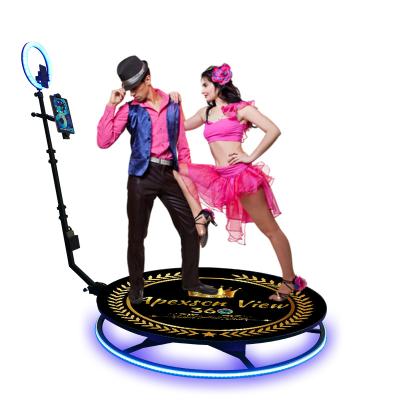 China 2022 DHL Selfie Mirror Photo Booth 360 Magic Booth Auto Slow Rotating Fast Onboard 360 Photo Booth With Ring Light APS360S for sale