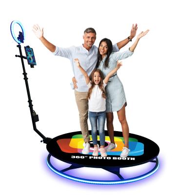 China 2022 Fast Delivery 360 Degree Slow Motion RGB Photo Light Remote Control Smart Booth Rotating 360 Photo Booth APS360S for sale