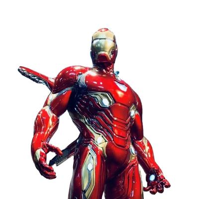 China America's Mk50 Iron Man Statue Full Body Anime TV Shows Characters Fiberglass Home Decor Perfect Model Crafts The Avengers 1/2 Quality Mk50 Iron Man for sale