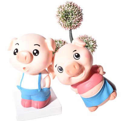 China Promotional Gift Wholesale Practical Home Furnishings Enamels Cartoon Piggy Bank Craft Gifts for sale