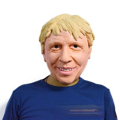 China British Minister Funny Celebrity Boris Johnson Headwear Party Character First Latex Mask for sale