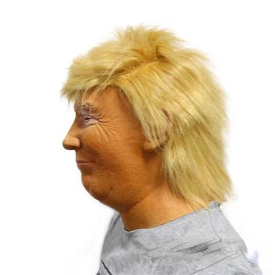 China Funny Latex USA President Trump Latex Mask Headgear Character Halloween Party Mask for sale