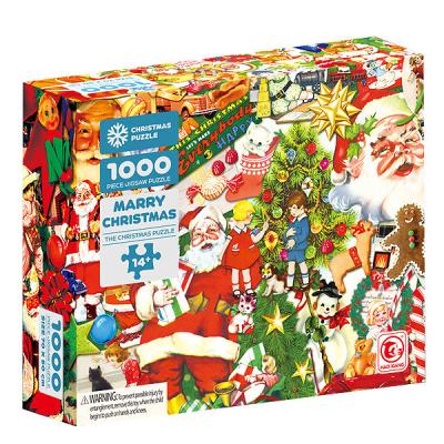 China Festival Toy 1000 Tablets Pack Cheap Educational Toys For Children Pop It Santa Claus Christmas Puzzle for sale