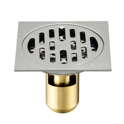 China Modern High Quality Square Bathroom Floor Deodorizer Drain Anti Smell Floor Strainer Stainless Floor Drain for sale