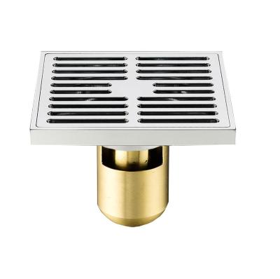 China Taizhou Modern High Quality Factory Production Linear Brass Floor Drain Square Shower Long Drain Floor Cover for sale