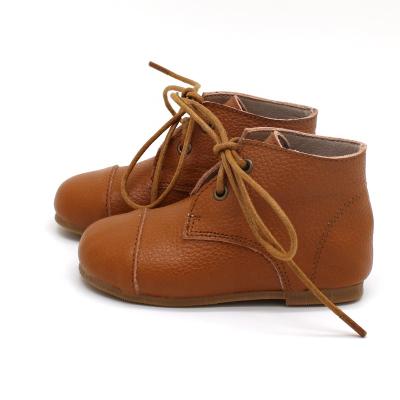 China 2020 Fashion Oxford Toddler Shoes Breathable Leather Brown Casual Boys for sale