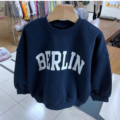 China 2021 Wholesale Breathable Autumn Winter Letter Print Korea Children's Pullover for sale