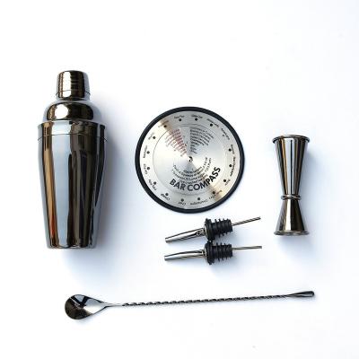 China Contemporary Hot Sale Fashionable Party Bar Set 304 Stainless Steel Boutique Cocktail Shaker for sale