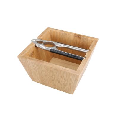 China Viable Wholesale Tool Multifunctional Seafood Walnut Pinion Cookie Tool Nut Cracker With Bamboo Box for sale