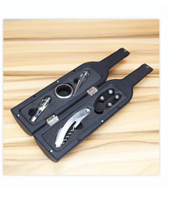 China Contemporary Wine Bottle Opener Victory Accessories Gift Set with Brand New Bottle Opener, Pourer and Cork for sale