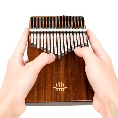 China Good Accessory Pendant Armrest 17 Key Kalimba Mechanical Exquisite Musical Instrument Piano Thumb Finger Gift Marimba S Shape (Walnut Wood) for sale