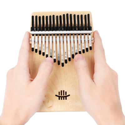 China Good Mechanical Exquisite Musical Instrument Marimba Piano Thumb Finger GIF Accessory Pendant 17 Kalimba S Shape (Maple) for sale