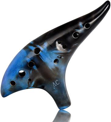 China Zelda Ocarina 12 Hole Ceramic Alto C with Song Book (Songs from the Legend of Zelda) with Protective Bag Ocarina Instrument for sale